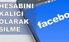 Facebook hesabını kalıcı olarak silme